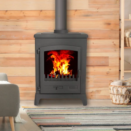 GO godin-389144_1 12 kW anthrazit lackierter Holzofen FONTEMONT – GODIN – 389144 – Bild 1