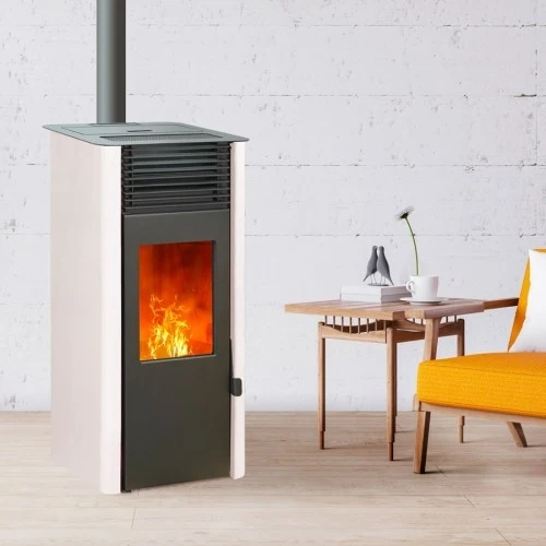 Z emaflam-pack-reva-wifi-blanc_3 Aktionspaket: EMAFLAM REVA 9 kW weißer versiegelter Pelletofen + kostenlose Wi-Fi-Box – Bild 1