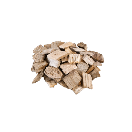 Waldhackschnitzel mit einem 30 m3 großen Gebläsewagen